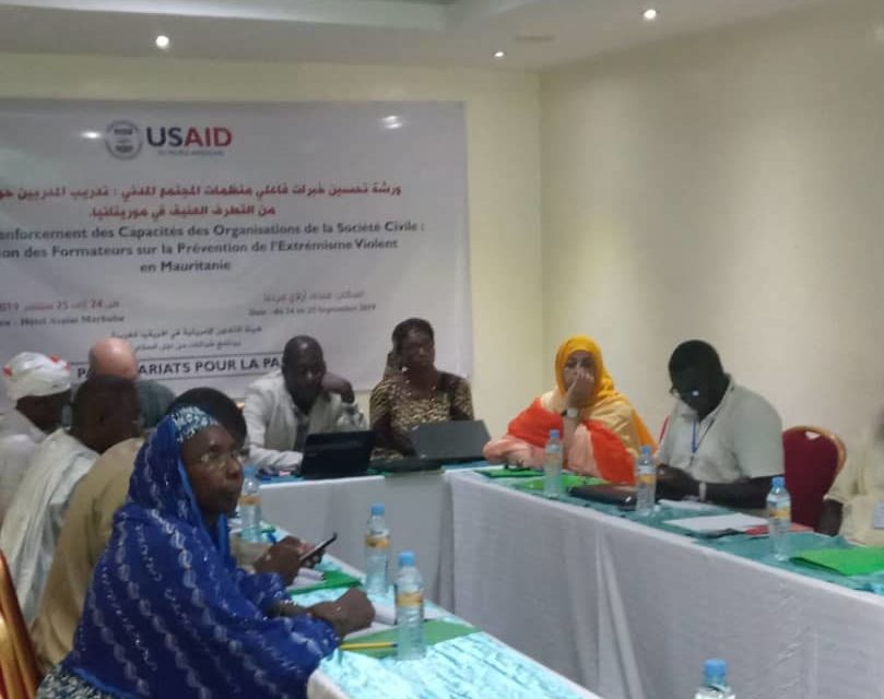 Atélier de Formations de formateurs sur la prévention de l’extrémisme violent en Mauritanie