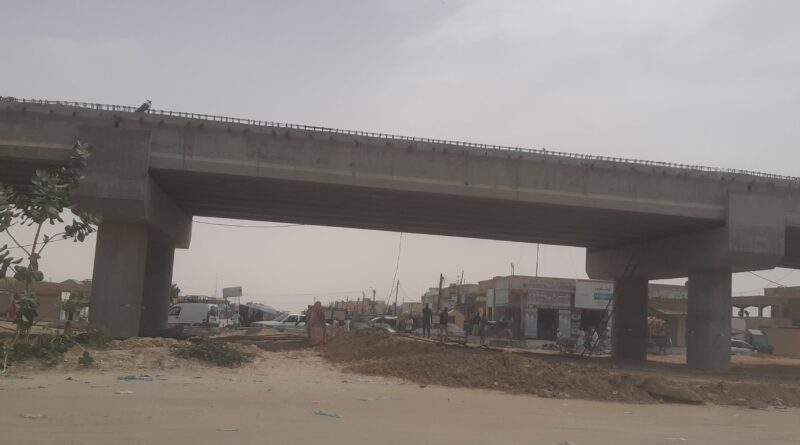 Le pont  du  carrefour Bamako en cours d’achèvement