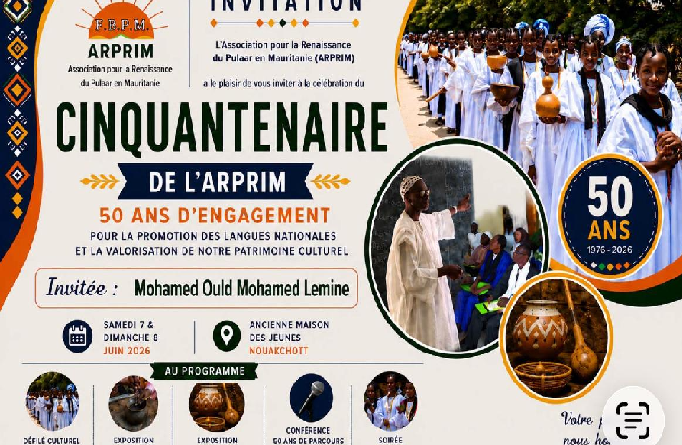 ARPRIM : forte mobilisation pour le grand jubilé des langues nationales à Nouakchott
